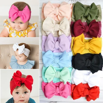 2020 אביזרי תינוקות תינוקת ילד חמוד קשת לשיער היילוד מוצק הכובעים כיסוי הראש מניילון אלסטי לשיער מתנות אביזרים