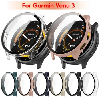 מסך זכוכית מגן מקרה עבור Garmin Venu 3 Venu3 Smartwatch הקשיח במחשב קצה מגן באמפר כיסוי אביזרים